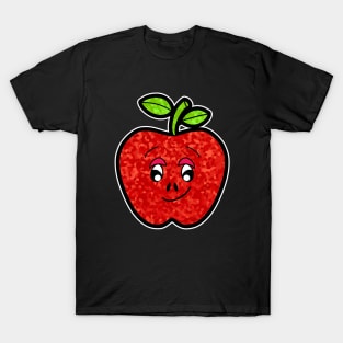 FUNNY Food Cute Red Apple Fruit Lover T-Shirt